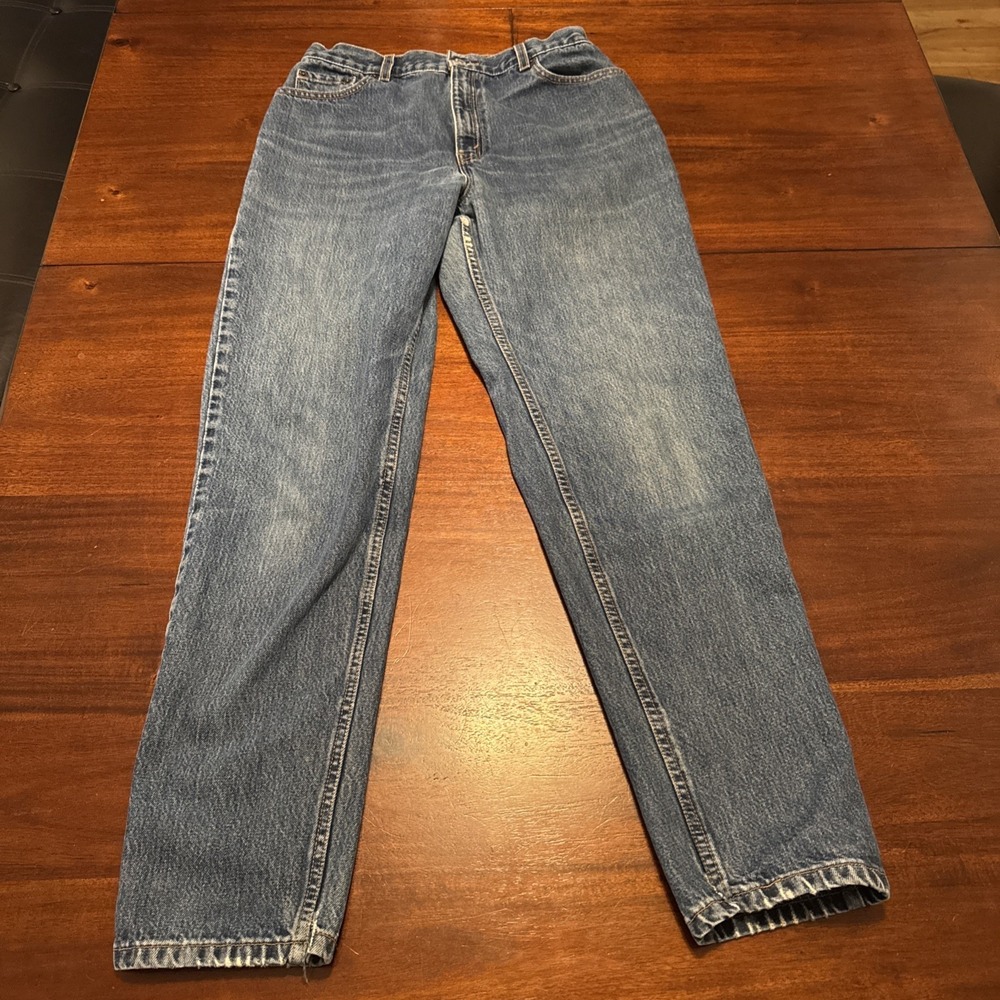 Vintage‎ Levi's 550 Relaxed Fit Jeans Women's 12 Tapered Leg USA Worn Look